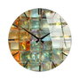 Wallity Reloj de Pared Decorativo de Cristal Multicolor 40 cm